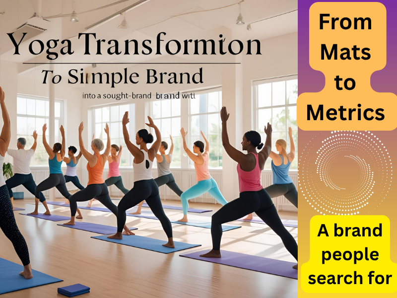 From Mats to Metrics-
Transform your yoga classes into a brand people search for.